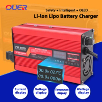 21V 5A Li-ion Battery Charger Usd For 5S 18.5V Li-ion Battery Smart OLED Display Fast Charger