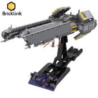 Bricklink MOC Space Wars Game Helldivers 2 Super Destroyer Spaceship Sets Creative Building Blocks Kid Toys Christmas Gift