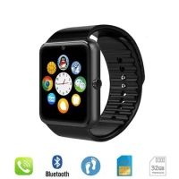 Bluetooth-compatible GT08 Smart Watch Sim Card TF Card Camera Smart Clock Smartwatch for Apple Watch Iphone Android