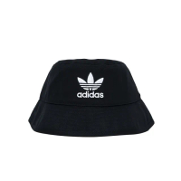 【adidas 愛迪達】Bucket Hat AC 黑色 中性 休閒 遮陽 舒適 刺繡 帽子 漁夫帽 AJ8995