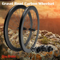 700c Carbon Road disc Wheels Disc Brake Tubeless Gravel Cycling wheels 30/35/38/40/45/50mm disc Bicycle Wheelset