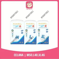 MAKUKU SAP DIAPERS SLIM CARE PANTS M50 L48 XL46 UKURAN = M50