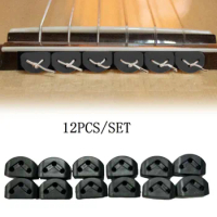 12pcs Classical Guitar String Retainer String Guide Guitar String Locks Nut Block Clamp For Guitar /Ukulele Parts