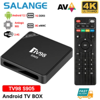 TV98 S905 Android TV BOX Big HDR Set Top OS 4K WiFi Android12 Smart Sticks Android HD TV Box Stick Portable Media Player