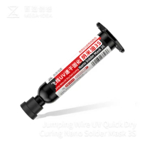 Qianli Mega-idea Jump Wire UV Dry Fast Curing Nano Solder Mask 3S for Phone Welding Maintenance Oil Soldering Paste Flux Inks