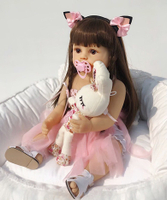 Reborn doll ซิลิโคนเต็มรูปการเกิดใหม่ตุ๊กตาเด็กการค้าต่างประเทศเด็กเล่น