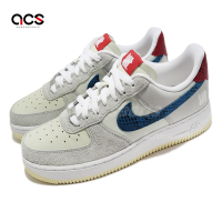 Nike 休閒鞋 Air Force 1 Low SP 男鞋 白灰 藍 AF1 Undefeated 詹姆斯 DM8461-001