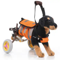 Adjustable Dog Wheelchair for Hind Legs Rehabilitation Wheelchair for Back Legs Lightweight Disabled Dogs Teddy Hiromi Walk Tool