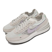 【NIKE 耐吉】休閒鞋 Waffle One 麂皮 運動 女鞋 基本款 舒適 簡約 小SACAI 穿搭 灰 紫(DC2533-101)