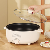 39bD หม้อไฟฟ้าอเนกประสงค์ในครัวเรือน หม้อไฟฟ้าแบบรวม หม้อไฟฟ้าสำหรับหอพัก กระทะไฟฟ้าแบบไม่ติด หม้อไฟ