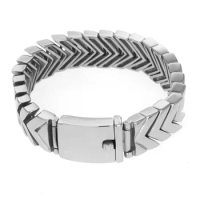 Heavy Bangle Men's Curb Link Bracelet Stainless Steel Punk Biker Cool Jewelry Bracelet Bangle Wristband for Man