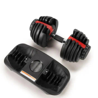 Factory Hot Sale Fitness Equipment Dumbbell 40kg Custom Auto Fast Adjustable Dumbbell Weight Set For Body Building