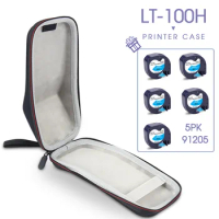 Hard Case for Dymo Letratag LT100H LT-100H Label Maker Bag LT Label Tape 91205 Black on Blue Label Priner Carrying Storage Box
