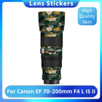 For Canon EF 70-200mm F4L IS II USM Decal Skin Vinyl Wrap Film Camera Lens Protective Sticker EF70-200 70-200 F/4L F4 F/4 L II
