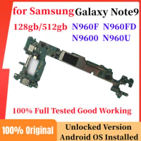 Original Unlocked Motherboard For Samsung Galaxy Note 9 N960F N960FD N960U N9600 Mainboard 128gb/512gb EU US Version LogicBoard