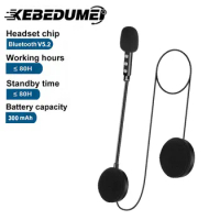 Bluetooth Motorcycle Helmet Headset Automatic Answering Moto Headphone Wireless Waterproof Handsfree Call Kit MP3 Music Player