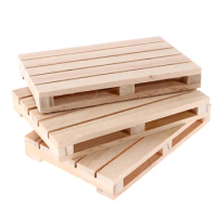 1pc Mini Wooden Pallet Beverage Coasters for Hot and Cold Drinks Wood Pallet Coasters Flower Pot Cushion