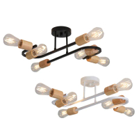 【Honey Comb】北歐工業風半吸頂燈六燈(KC2388．KC2389)