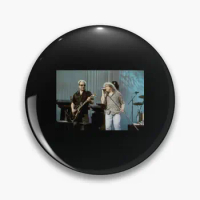 Mick Jones And Lou Gramm Foreigner Photo Soft Button Pin Metal Gift Funny Badge Women Fashion Cartoon Decor Lapel Pin Creative