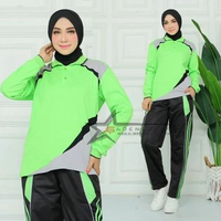 SKY - Setelan Kaos Training Olahraga Lengan Panjang / Setelan Baju Olahraga Wanita /Seragam Olahraga