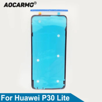 Aocarmo For Huawei P30Lite P30 Lite / Nova 4e Back Frame Battery Cover Adhesive Rear Door Sticker Glue Tape