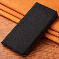 Solid Color Cotton Leather Flip Case For Samsung Galaxy A5 A6 A6s A7 A8 A8s Plus A9 2018 Xcover 5 6 Pro Phone Cover