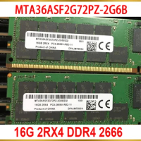 1Pcs Server Memory For MT RAM 16GB 16G 2RX4 DDR4 2666 PC4-2666V-RB2 MTA36ASF2G72PZ-2G6B