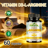 Vitamin D3 và L-arginine: Thành phần chính 62,5mcg D3, L-arginine, 300mg Canxi, hỗ trợ toàn diện cho