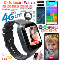 Kids Smart Watch Girls Boy Full Touch Video Call WIFI 4G Phone Watch SOS Camera Location Tracker Child Smart Watch With Gift