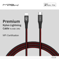MIPOW MFi USB Type C to Lightning Cable for iPhone 13 Mini Pro Max 8 PD 18W 20W Fast USB C Charging Data Cable for Macbook Pro