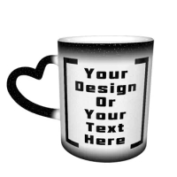 Add Your Own Design Print Your The Text Picture Here Color Changing Mug in the Sky Classic Ceramic Heat-sensitive Coffee cups
