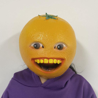 搞笑橙子頭套可愛兒童橘子面具同款搞怪沙雕水果表情包萬聖節