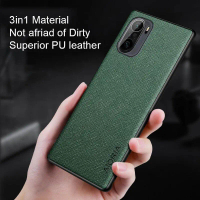POCO F3 SOFT CASE CANVAS CROSS PATTERN