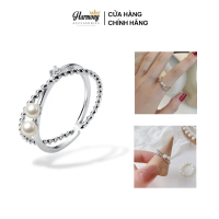Nhẫn bạc nữ s925 hình đan nhau | TRANG SỨC BẠC HARMONY N41