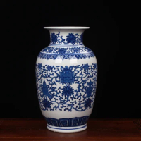 Jingdezhen Porcelain vase chinese ceramic vase China flower pot vase modern Chinese crafts blue and white vase for decoration