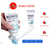 Gel cạo lưỡi Nonio Lion,Kem làm sạch lưỡi Lion, bàn chải lạo lưỡi Lion Nhật Bản