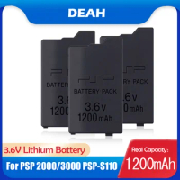 1200mAh 3.6V Lithium Rechargeable Battery Pack For Sony PSP2000 PSP3000 PSP 2000 3000 PSP-S110 PlayStation Portable Gamepad