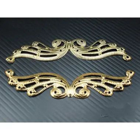 3 Pcs Lempengan Plat Emas 2 X 9,5 cm (OLT-050) FOTON Craft