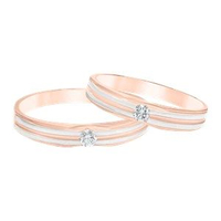 Passion Jewelry - Cincin Kawin Berlian Emas 18K CKS0233 SEPASANG