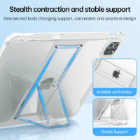 TPU Bumper Case For iPad Pro12.9 inch 6th 5th 4th 3rd Generation 2022 2021 Plastic Stand With Pencil Holder Cover ipad pro case