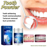 Teeth Whitening Powder Removes Yellow Spots,Freshens Breath and Whitens Teeth.Teeth remineralization