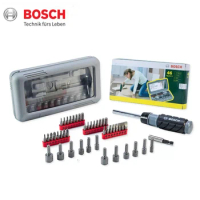 Bosch 46pcs Screwdriver Bit and Ratchet Kit Nutsetter Set RT46 Drill and Screwdriver Accessories