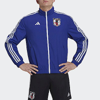 Adidas Jfa Wc Anthm [HC6292] 男 立領外套 雙面穿 足球 日本國家隊 世足賽 亞洲版 藍