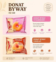 DONAT BYWAY | DONAT LEMBUT | 2 RASA | ISI 60 PCS COKELAT