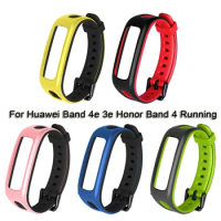 Bracelet Colorful Soft Silicone Strap Watch Band Wristband Wrist Watchband For Huawei Band 4e 3e Honor Band 4 Running