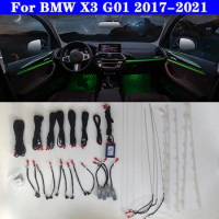 Auto For BMW X3 G01 2017-2021 Screen control Decorative Ambient Light LED Atmosphere Lamp illuminated Strip 11 colors
