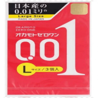 Okamoto 岡本 0.01 極限超薄安全套 (日本版) - 大碼版 3pcs