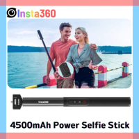 Insta360 X4 Power Selfie Stick Invisible Remote Power Bank Grip 4500mAh for Insta360 Ace Pro X3 ONE RS R X2 Original Accessory