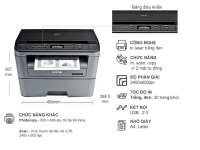 Máy In 2 mặt Laser Đa Năng Đơn Sắc Brother DCP-L2520D