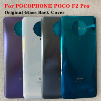 For POCO F2 Pro Original Tempered Glass Battery Back Cover For POCOPHONE POCO F2 Pro Phone Housing Case Replacement